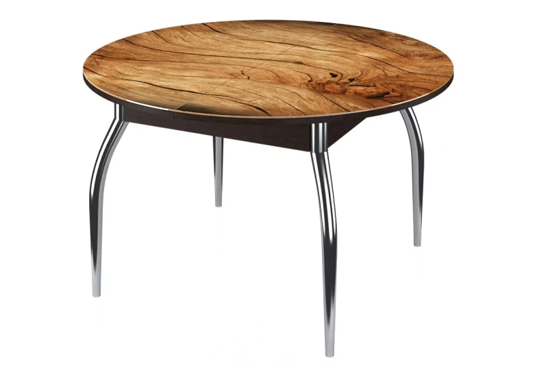 Стол обеденный Бостон круглый на опоре триумф (рис. Сандал) - купить в Озерце