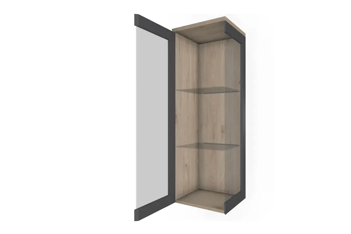 Антресоль АН-5008-ГС-АМ (Гикори Джексон Светлый/Антрацит Матовый) в мебель-центре Озерцо