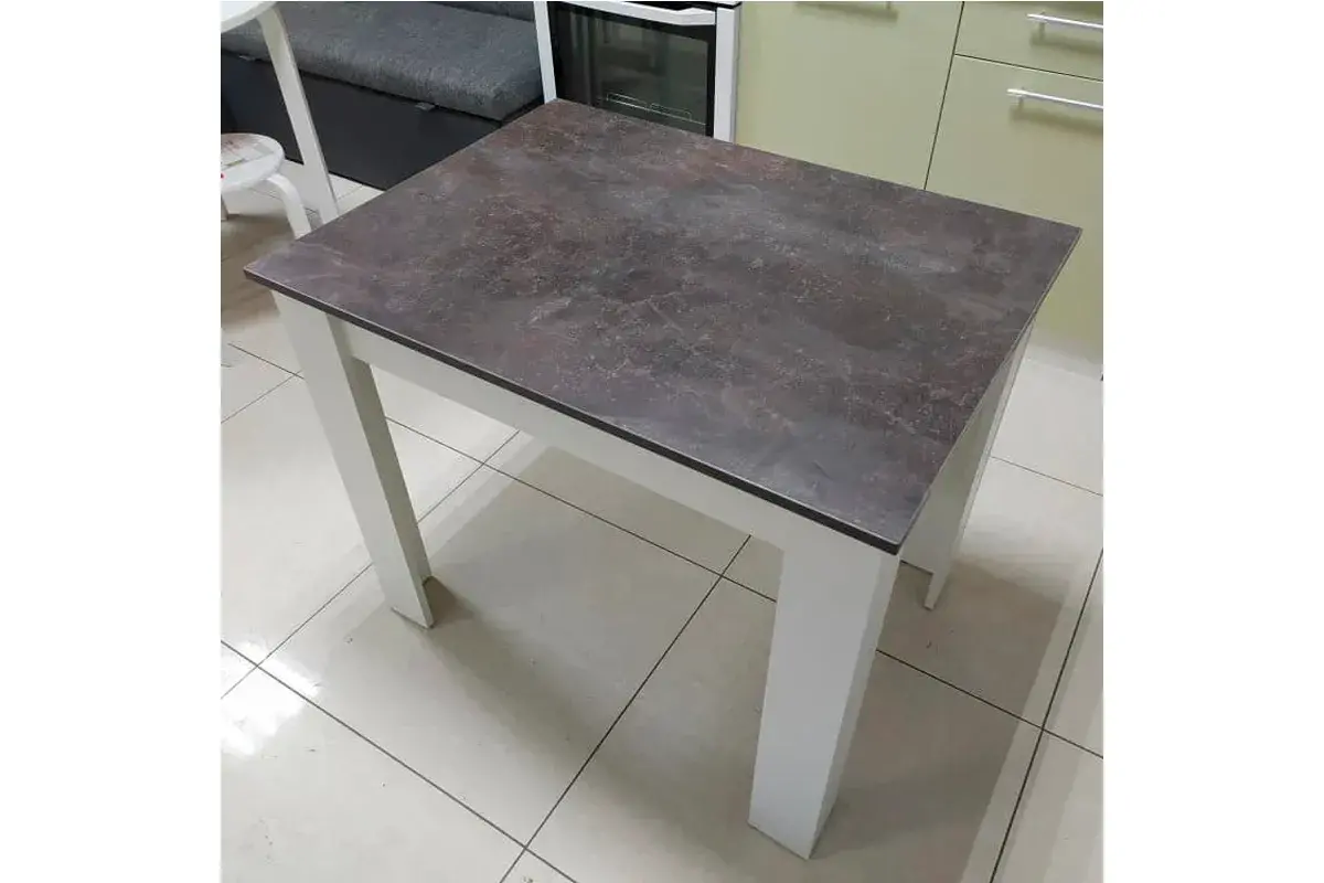 Стол обеденный Промо тип 1 (Белый/Ателье темный) - купить в Озерце