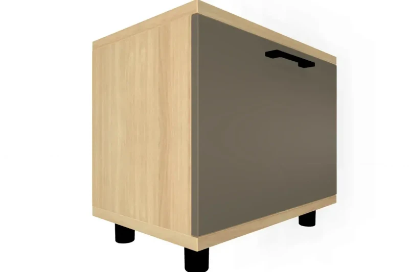 Тумба ТБ-5052-АС-ЛМ (Ясень Асахи/Латте Матовый) — Мебель-центр Озерцо