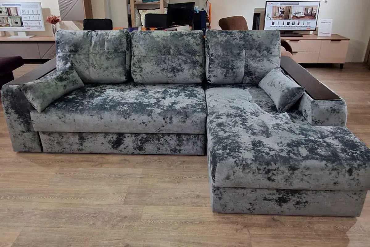 Угловой диван Остин ДКУ Plush Графит — купить в Озерце