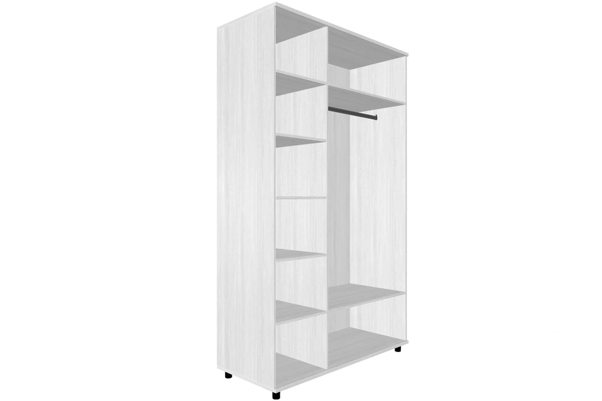 Шкаф для одежды и белья ШК-5001-СЯ-КМ (Снежный Ясень/Кашемир Матовый) в мебель-центре Озерцо