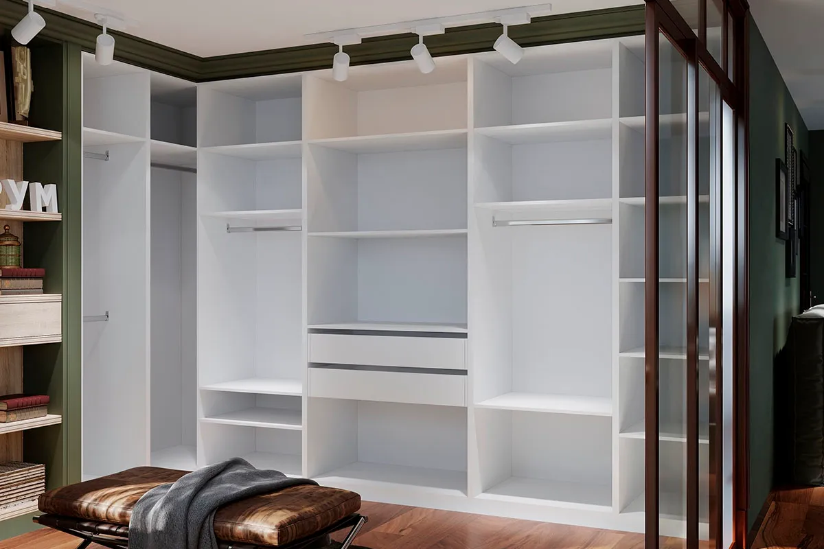 Корпус шкафа Рум 100см (Белый) — Мебель-центр Озерцо