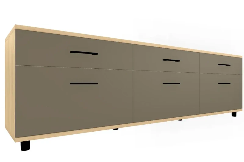 Тумба ТБ-5027-АС-ЛМ (Ясень Асахи/Латте Матовый) — Мебель-центр Озерцо