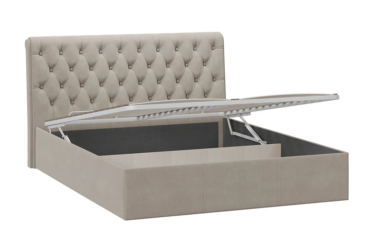 Кровать Скарлет с ПМ 160х200 (Мокко темный) - купить в Озерце