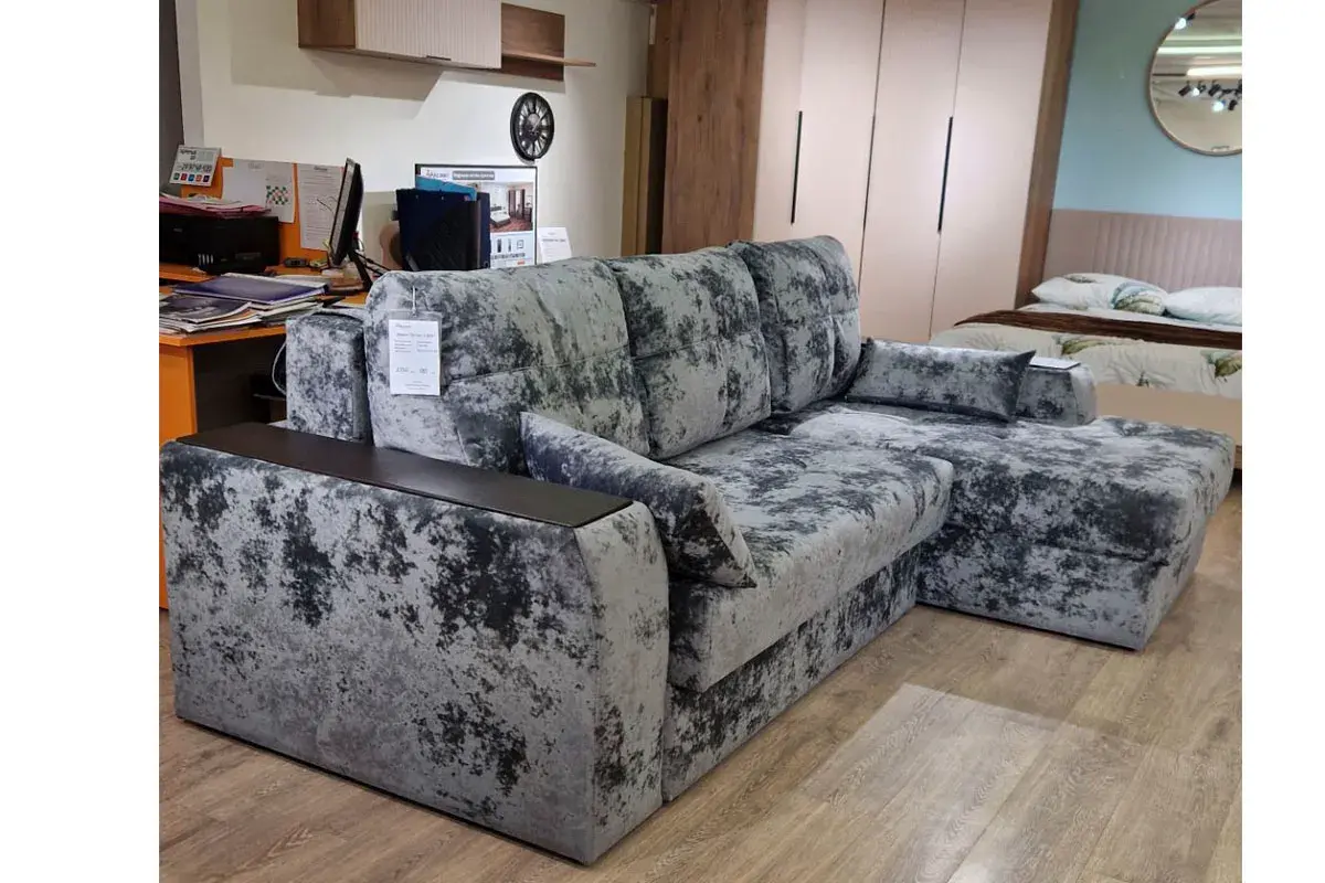 Угловой диван Остин ДКУ Plush Графит — купить в Озерце