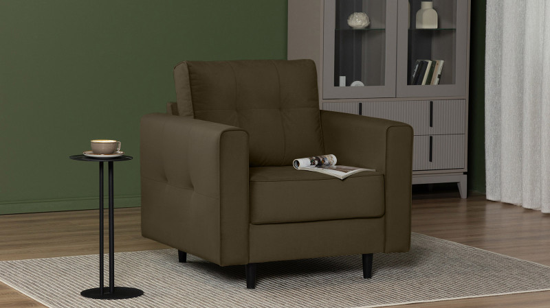 Кресло Amani Pro, Тк. Sky Velvet 12 (подлокотник: 15 см) 89x93.5 — купить в Озерце