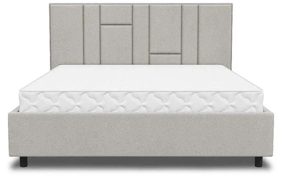 Кровать Монтана-3 с ПМ 140х200 (Lovers-4 / Бежевый) 2 кат. - купить в Озерце