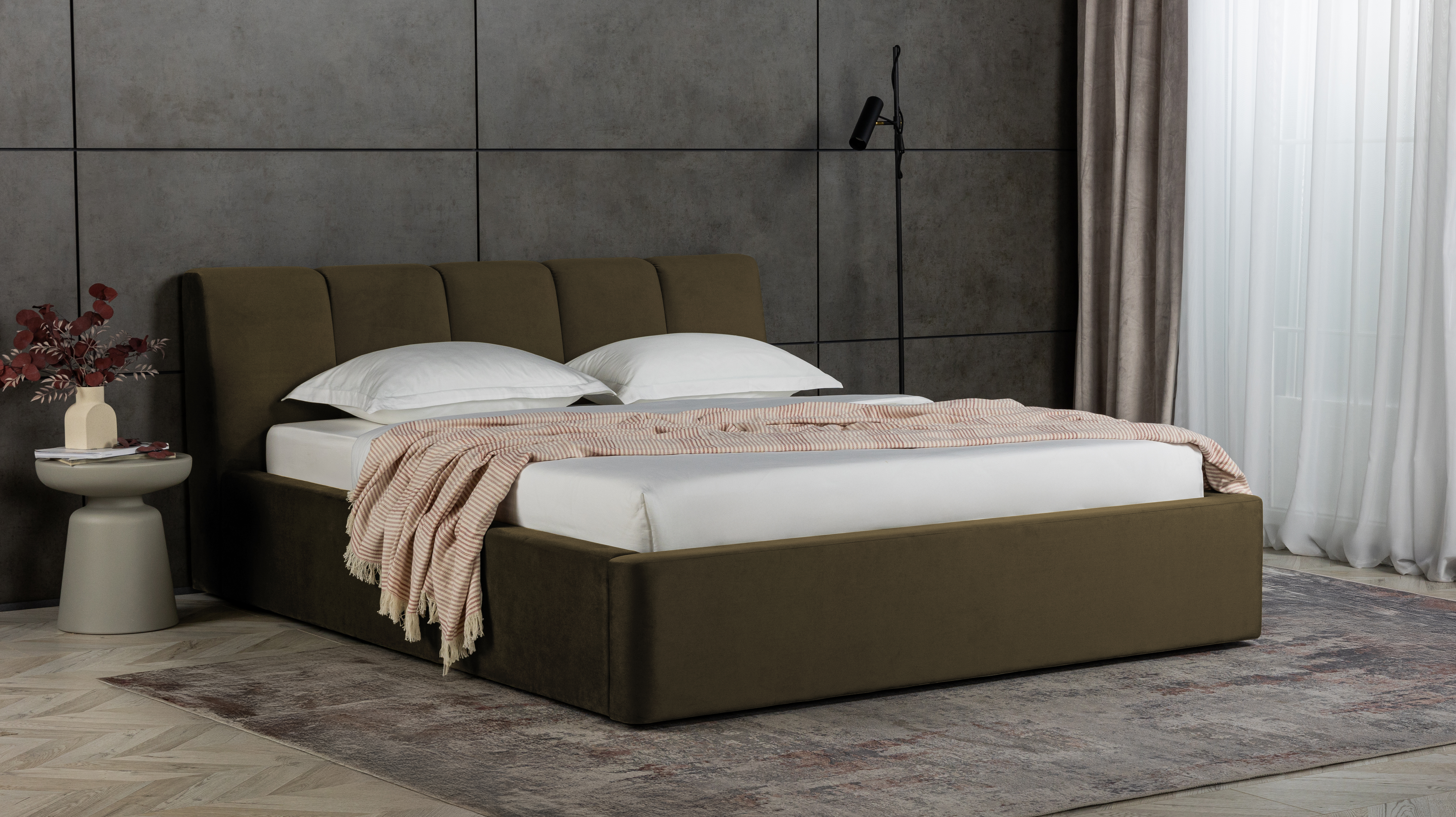 Кровать Niks Тк. Sky Velvet 12 140x200 - купить в Озерце