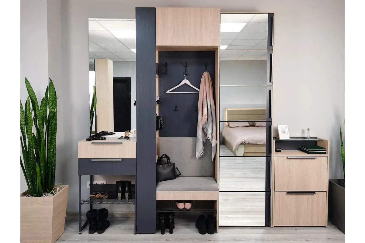 Комод-обувница Палермо №2 (Рейн Морион) — Мебель-центр Озерцо