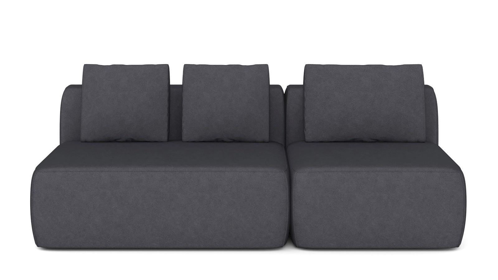 Диван модульный Molto, 2-секционный,125+ 85+125+85, ткань Galaktika blue 107x214 — купить в Озерце