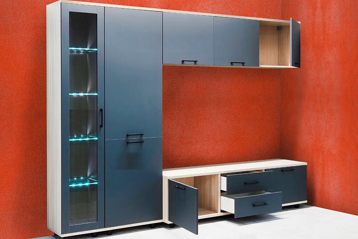 Тумба ТБ-5034-АС-АМ (Ясень Асахи/Антрацит Матовый) — Мебель-центр Озерцо