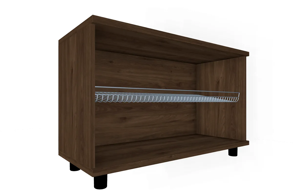 Тумба ТБ-5041-ГТ-КГ (Гикори Джексон Темный / Кашемир Глянцевый) — Мебель-центр Озерцо