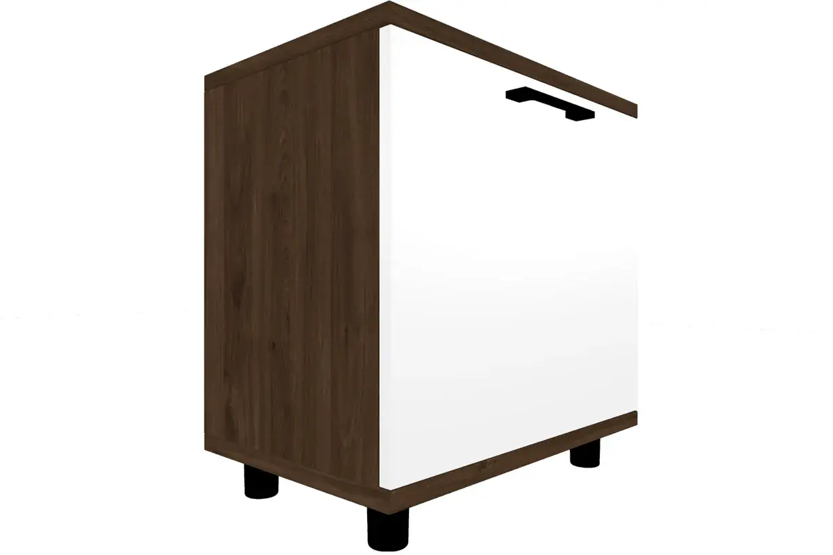 Прихожая Грейс комплект 2 (Гикори Джексон Темный/Белый Бриллиант Глянцевый) — Мебель-центр Озерцо