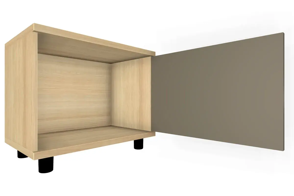 Тумба ТБ-5052-АС-ЛМ (Ясень Асахи/Латте Матовый) — Мебель-центр Озерцо