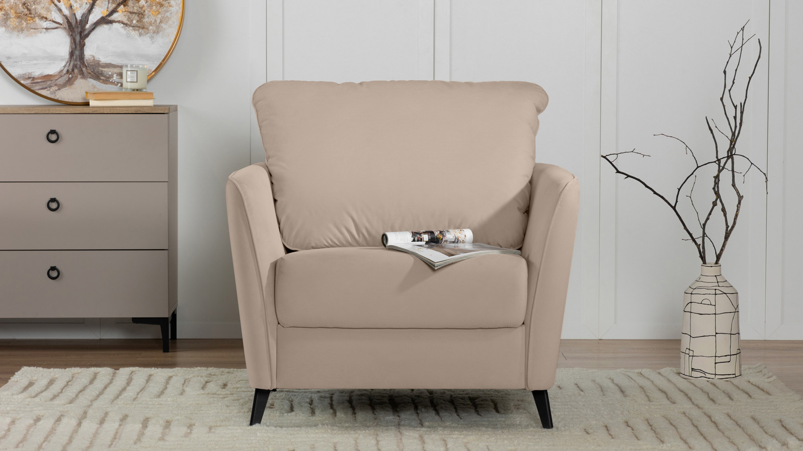 Кресло Laguna, Тк. Sky Velvet 03 87x92.5 — купить в Озерце