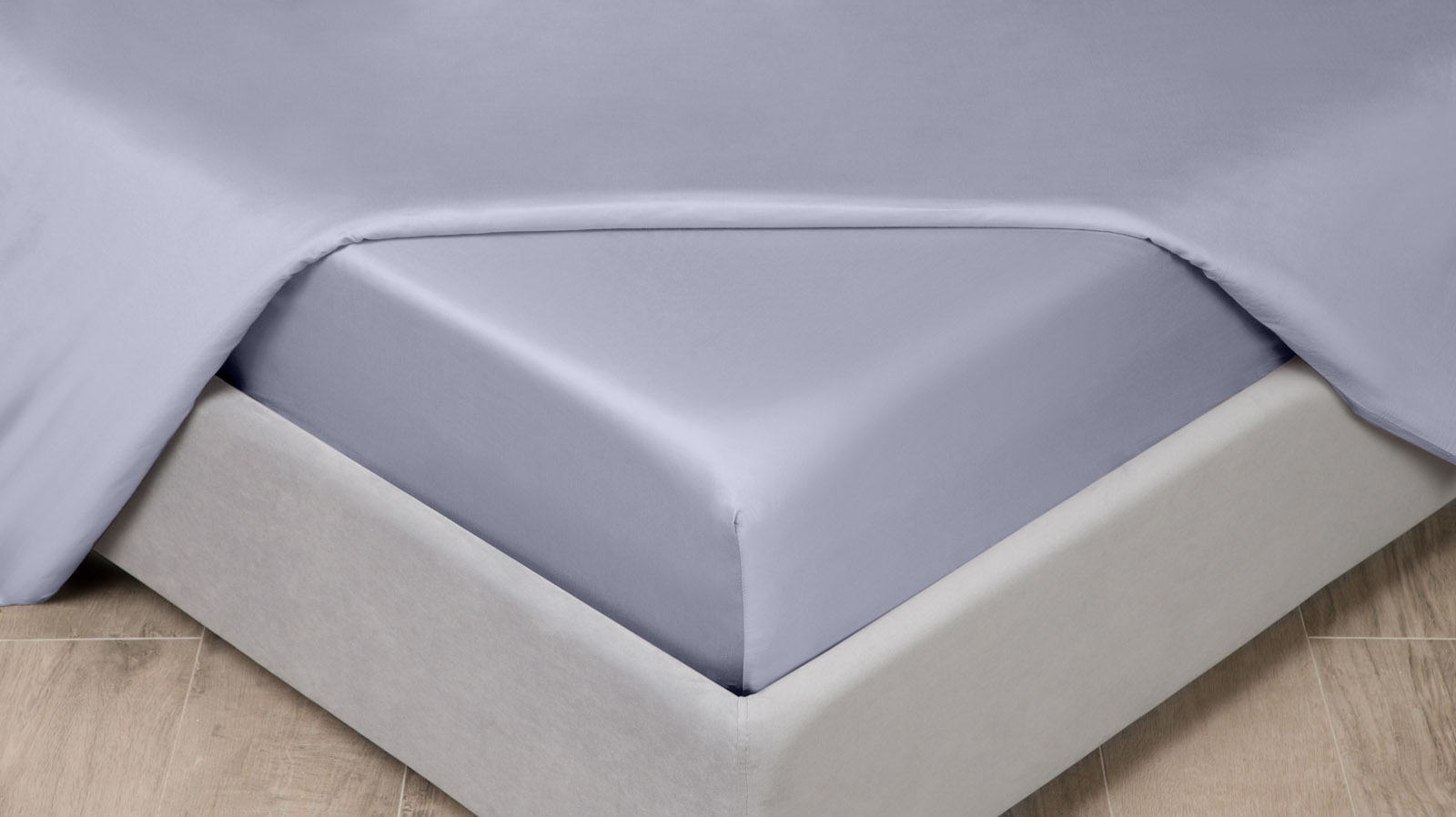 Простынь на резинке Comfort Solid Tencel, цвет Васильковый 200x200 в мебель-центре Озерцо