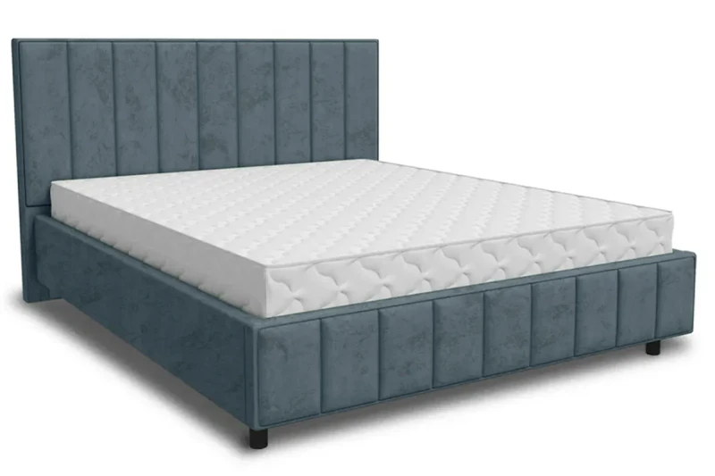 Кровать Кордова-3 с ПМ 160х200 (Катания VL-2101-24 / Мышино-серый) 1 кат. - купить в Озерце