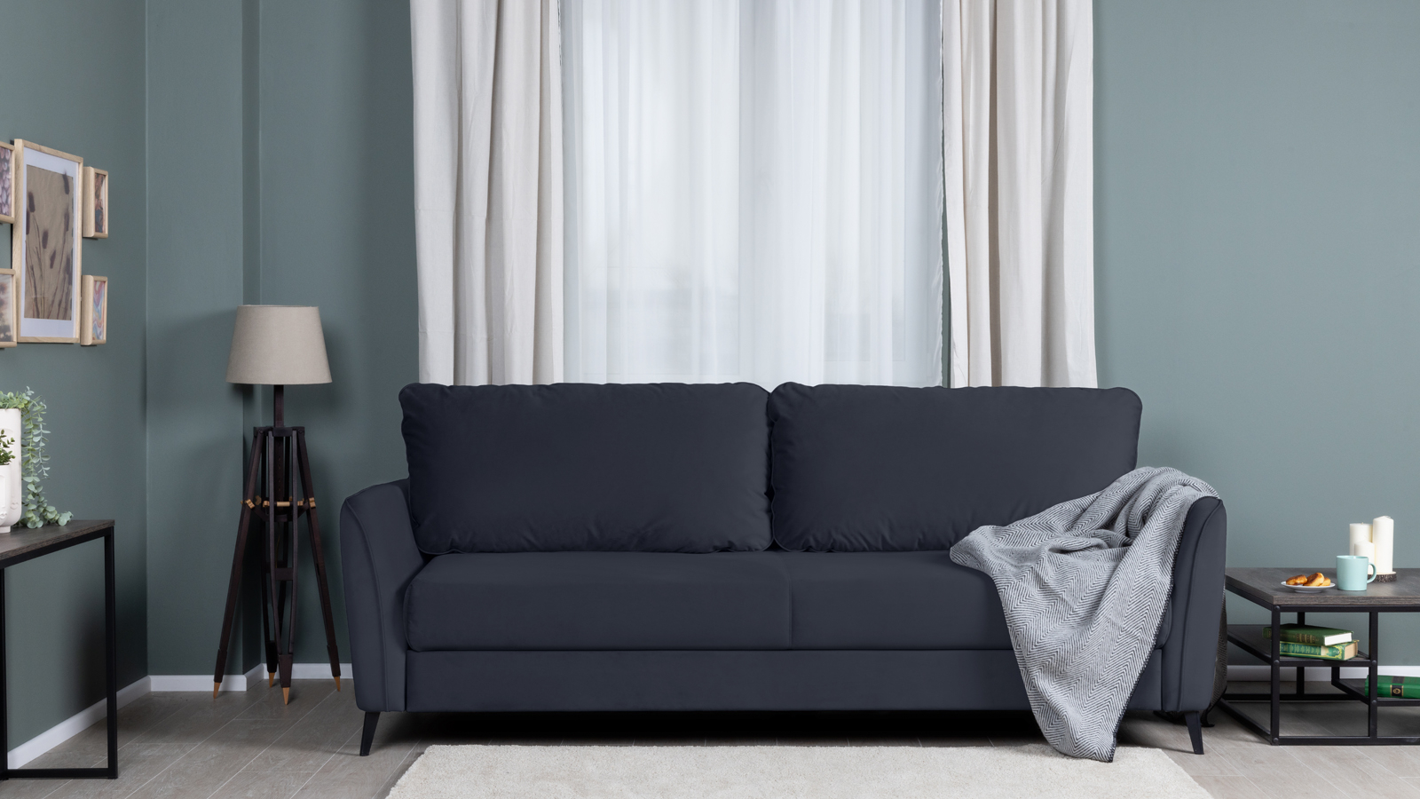 Диван Laguna Sky velvet 40 с коробом для белья 108x174 — купить в Озерце