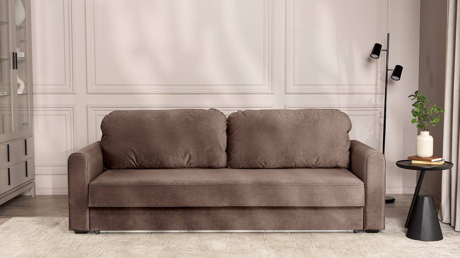 Диван -кровать Magni ткань Casanova Chocolate 96x233 — купить в Озерце