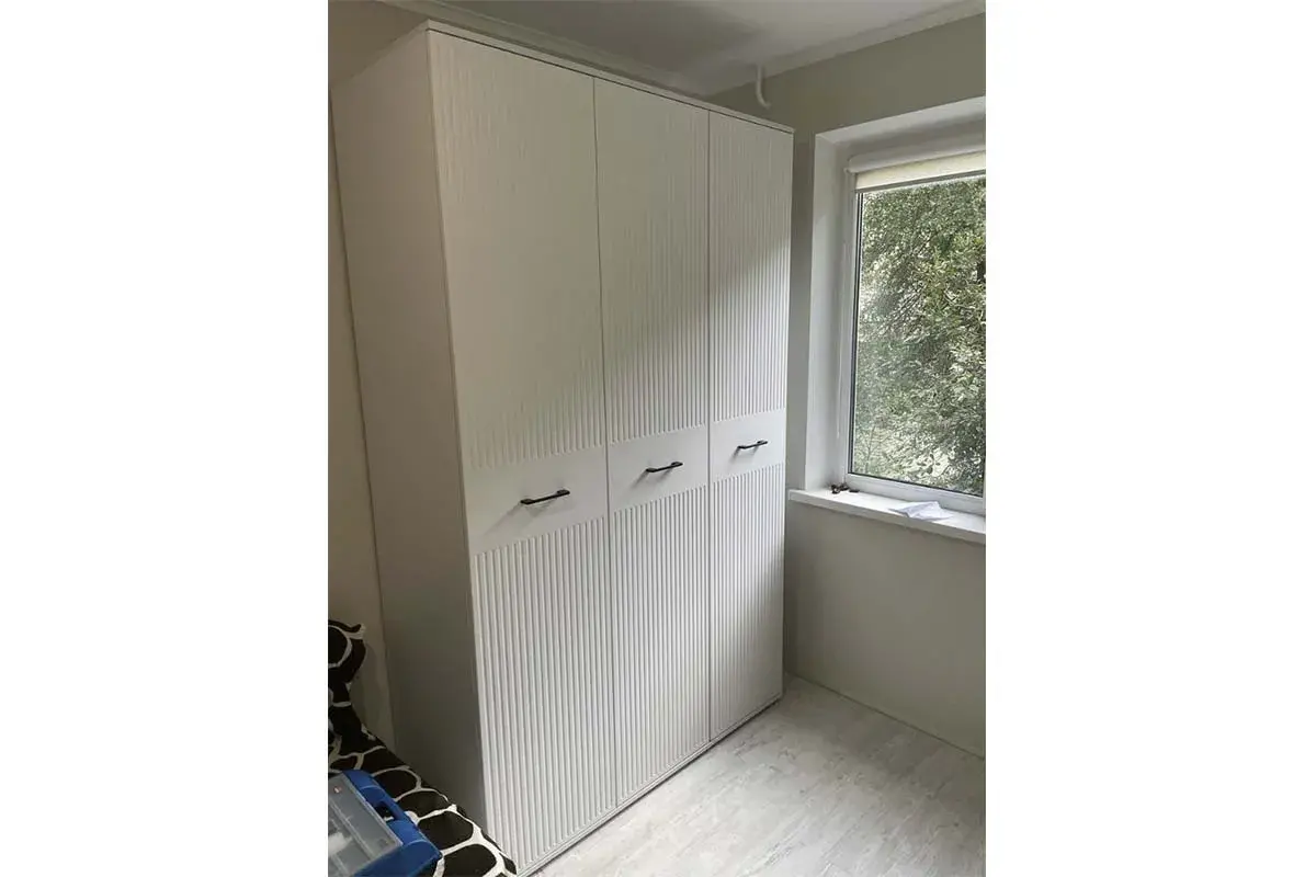 Шкаф Шарлиз 2-х дв. для платья и белья (Белое сияние/Белый снег) в мебель-центре Озерцо