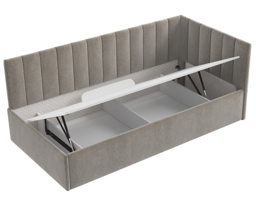 Кровать Сингл 90 угловая с подъемником. Цвет  Simple 5 - купить в Озерце