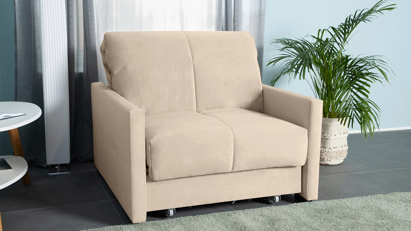 Кресло-кровать Carina Nova Sky velvet 21 80x205 — купить в Озерце