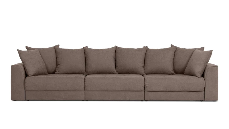 Диван -кровать Monako New 3-секционный, ткань Royal I Shiitake 113x354 — купить в Озерце