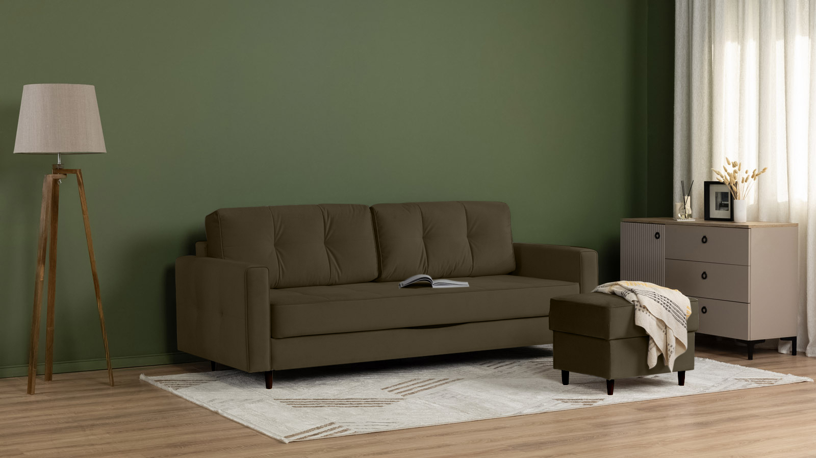 Диван Amani Pro Sky Velvet 12 мягкий 113x233 — купить в Озерце