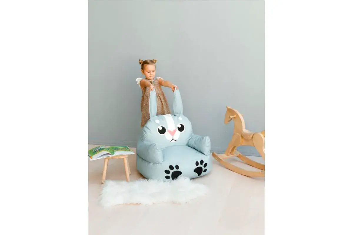 Пуфик Зайчик S Голубой — купить в Озерце