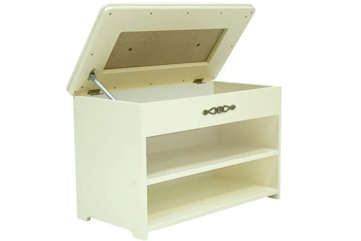 Обувница Патриция (Дуб шампань/К/з орегон-перламутр 106) — Мебель-центр Озерцо