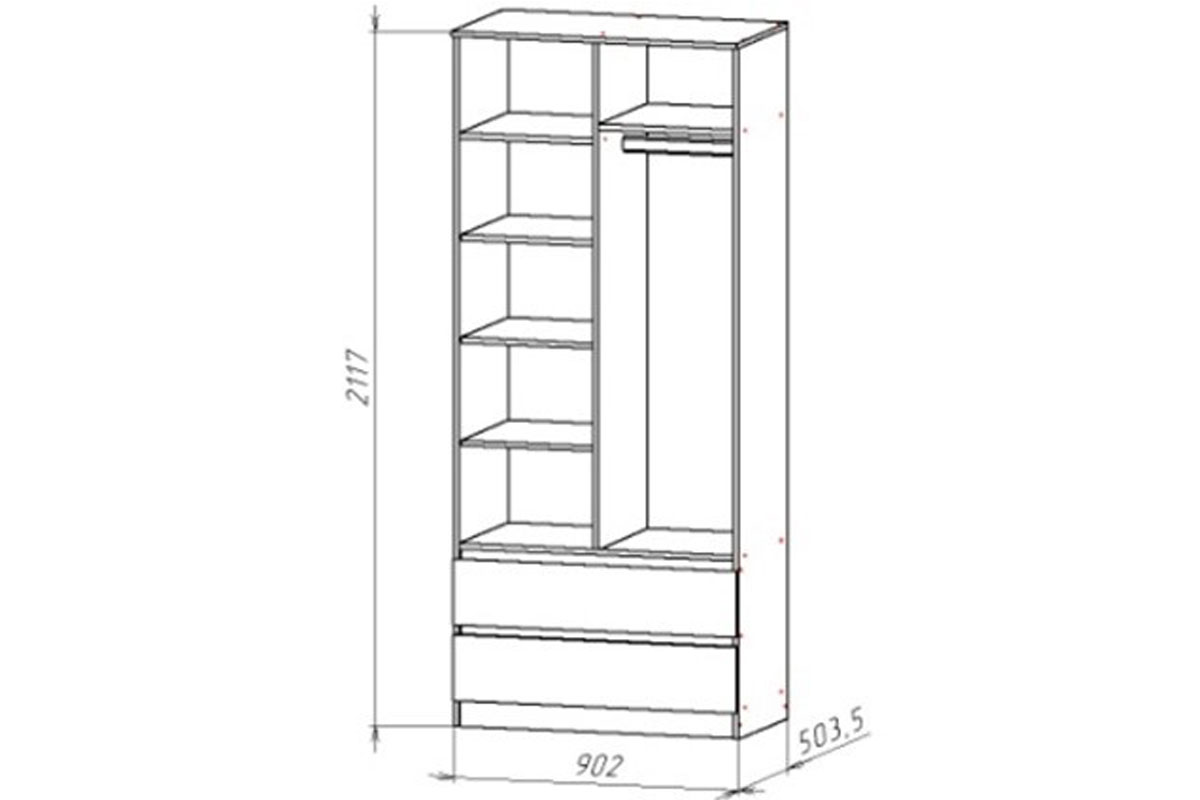 Шкаф Ницца-1 (Белый) в мебель-центре Озерцо