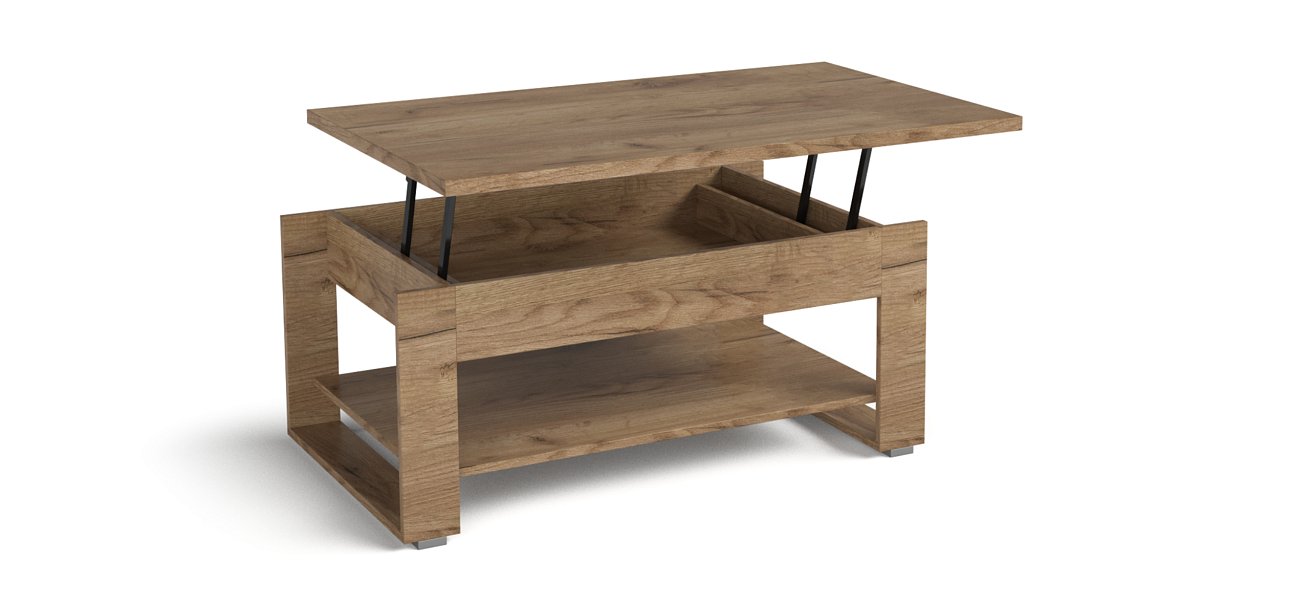 Журнальный стол LUX NEW Крафт табачный - купить в Озерце