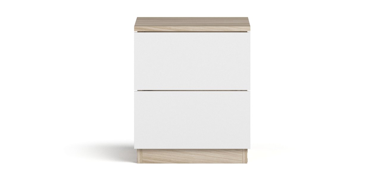 Тумба СИМПЛ NEW Сонома, Белый снег — Мебель-центр Озерцо