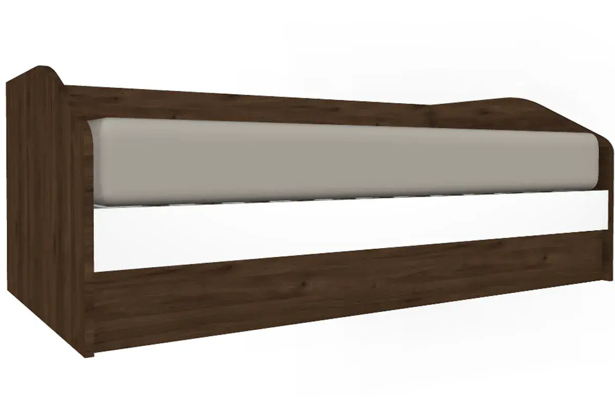 Детская Грейс композиция 4 (Гикори Джексон Темный/Белый Бриллиант Глянцевый) — Мебель-центр Озерцо