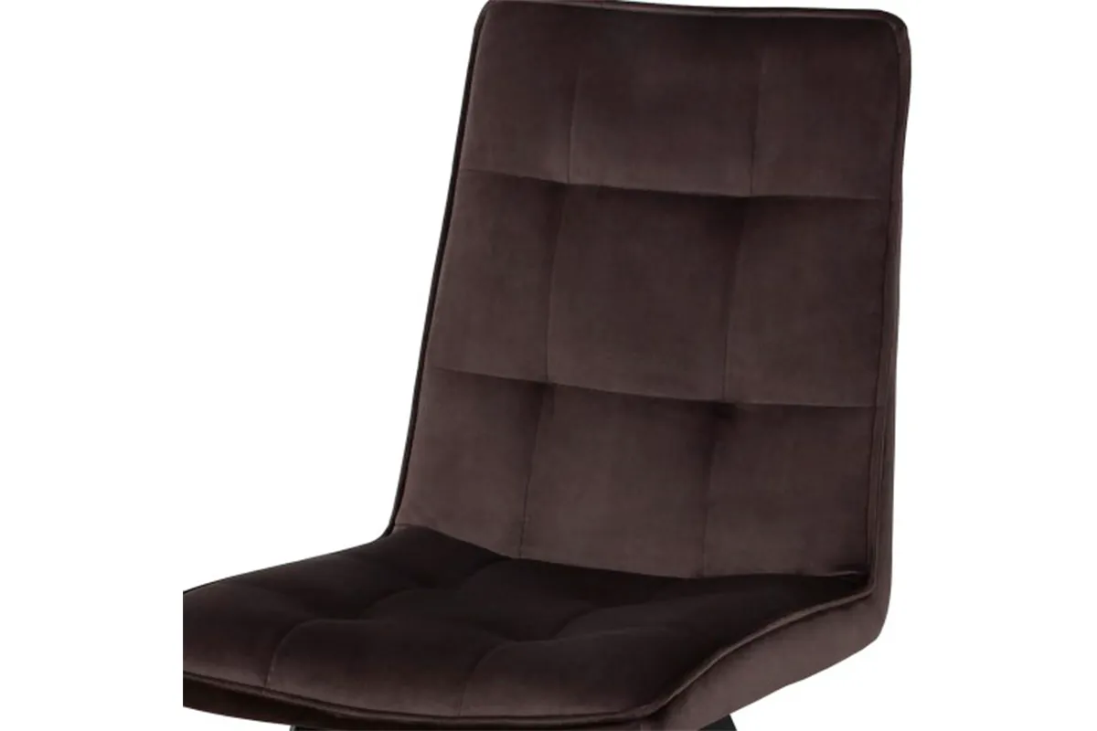 Стул Соренто (Муар черный/Велюр Velluto 06 эспрессо) СРП-105 - купить в Озерце