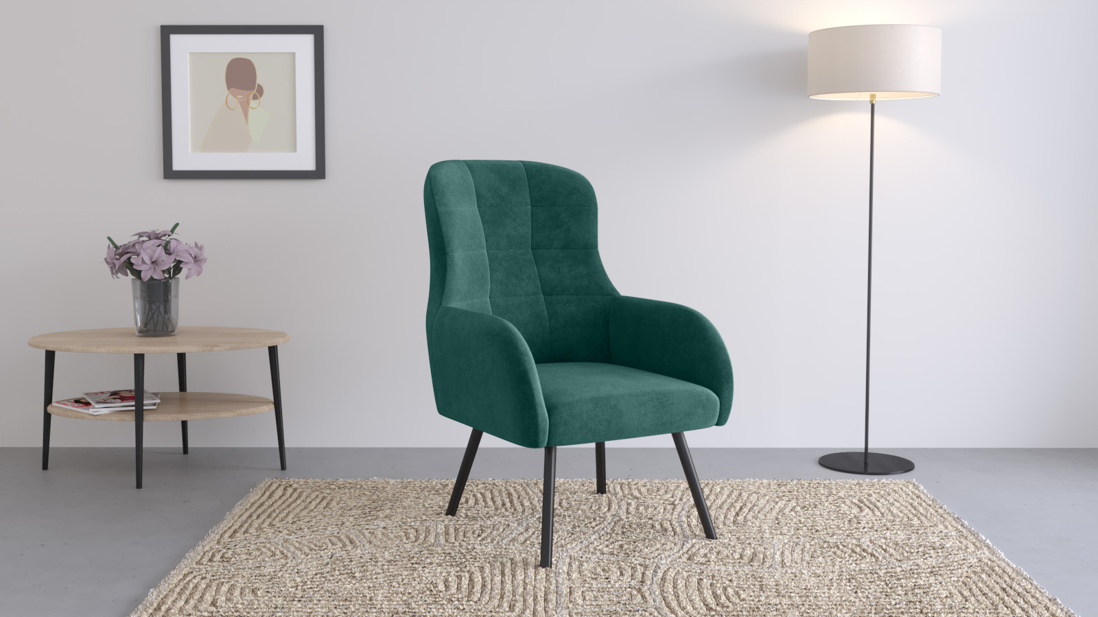 Кресло Leonardo Sky velvet 42 67x85 — купить в Озерце