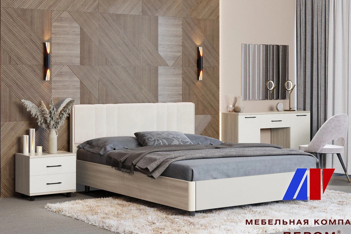 Туалетный столик СТ-5002-АС-КМ (Ясень Асахи/Кашемир Матовый) — Мебель-центр Озерцо