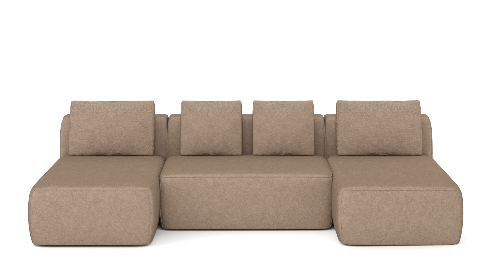 Диван модульный 3-секционный Molto 125+125+125 ткань Galaktika beige 147x300 — купить в Озерце