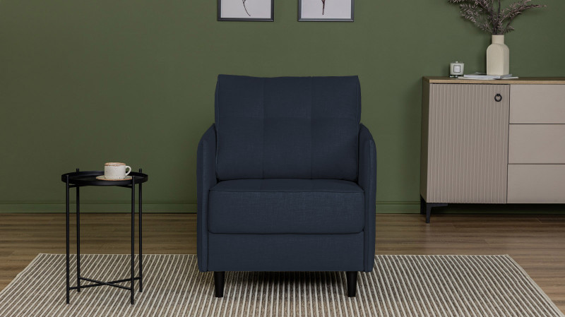 Кресло Amani Pro, Тк. Lidot blue (подлокотник: 5 см) 73.5x89 — купить в Озерце