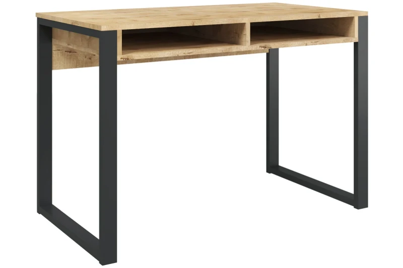 Стол Лунар (Дуб бунратти/Черный) — Мебель-центр Озерцо