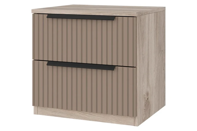 Тумба прикроватная Астория 04 (Дуб кастелло серый / Грей софт) — Мебель-центр Озерцо