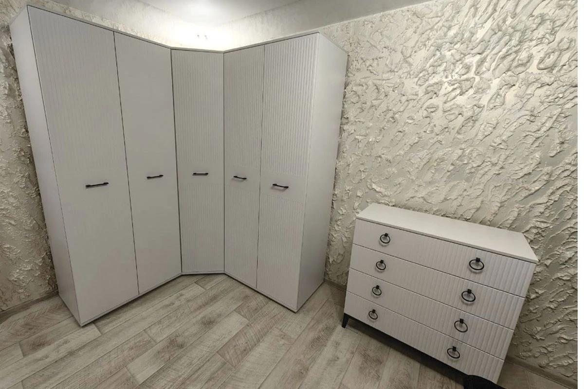 Шкаф Шарлиз 2-х дв. для платья и белья (Белое сияние/Белый снег) в мебель-центре Озерцо