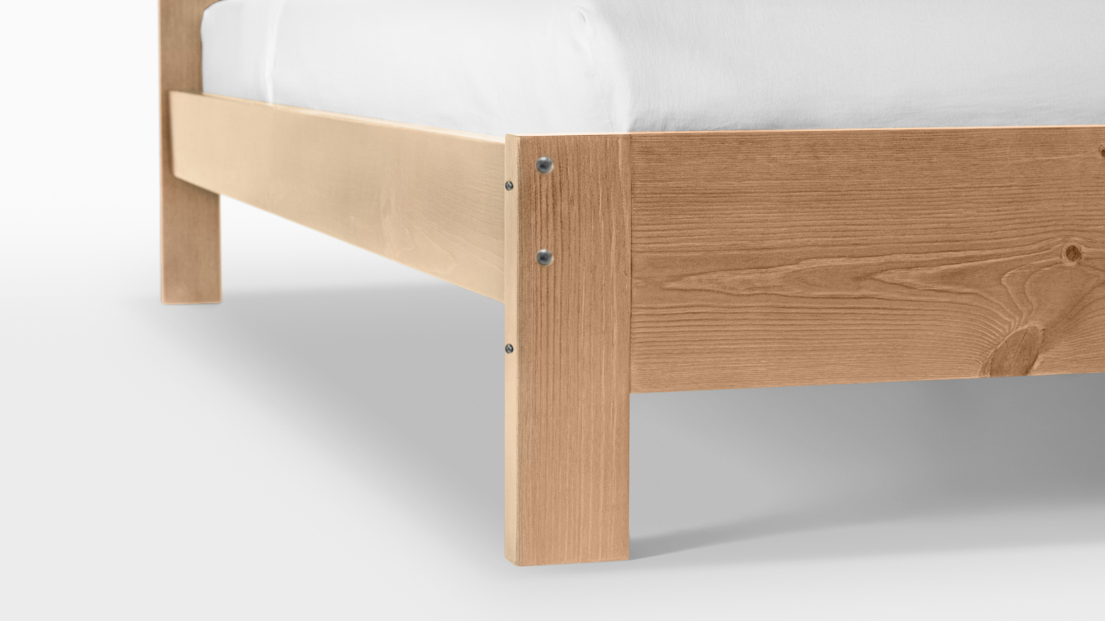 Кровать Vesta Pro массив сосны, цвет Светло-коричневый, 90x200 - купить в Озерце