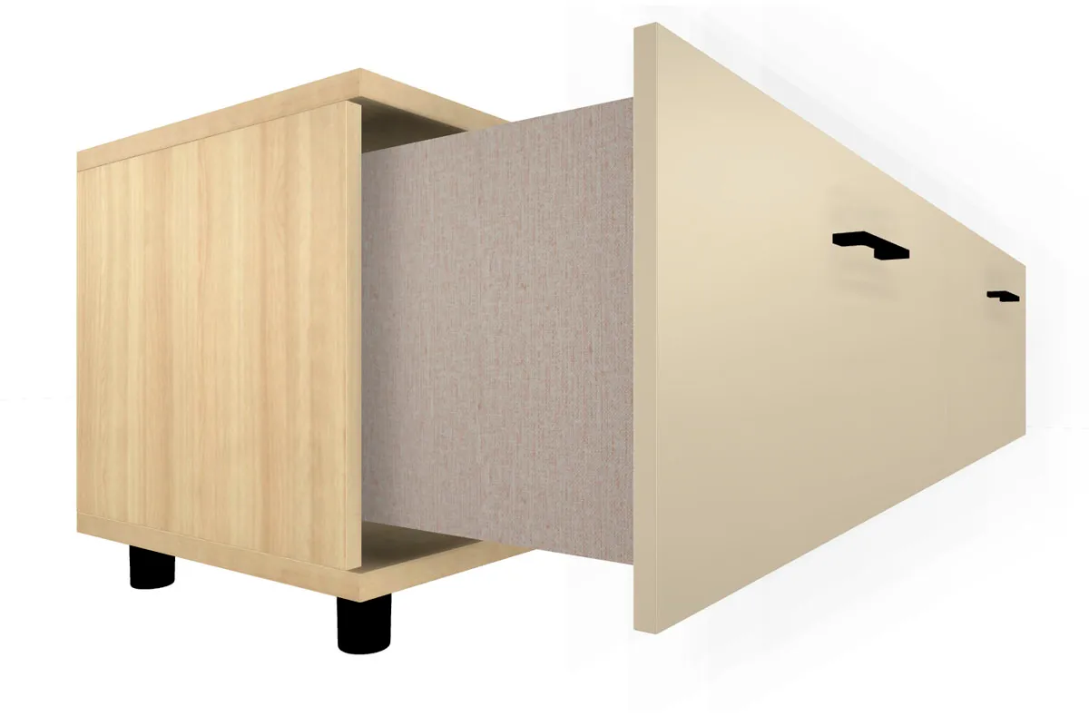 Тумба ТБ-5039-АС-КМ (Ясень Асахи/Кашемир Матовый) — Мебель-центр Озерцо