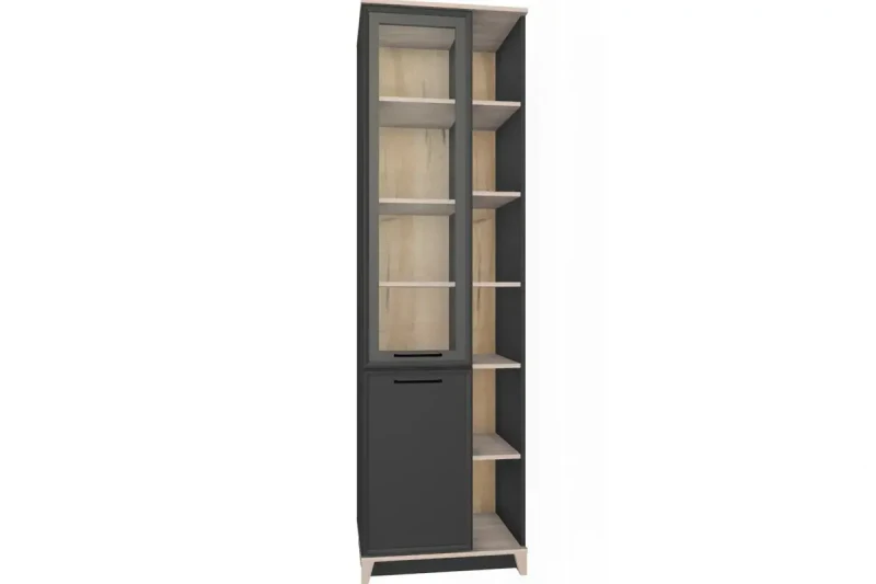 Шкаф Aurelio 1 МЦН (Антрацит/Блеквуд Сатиновый) в мебель-центре Озерцо