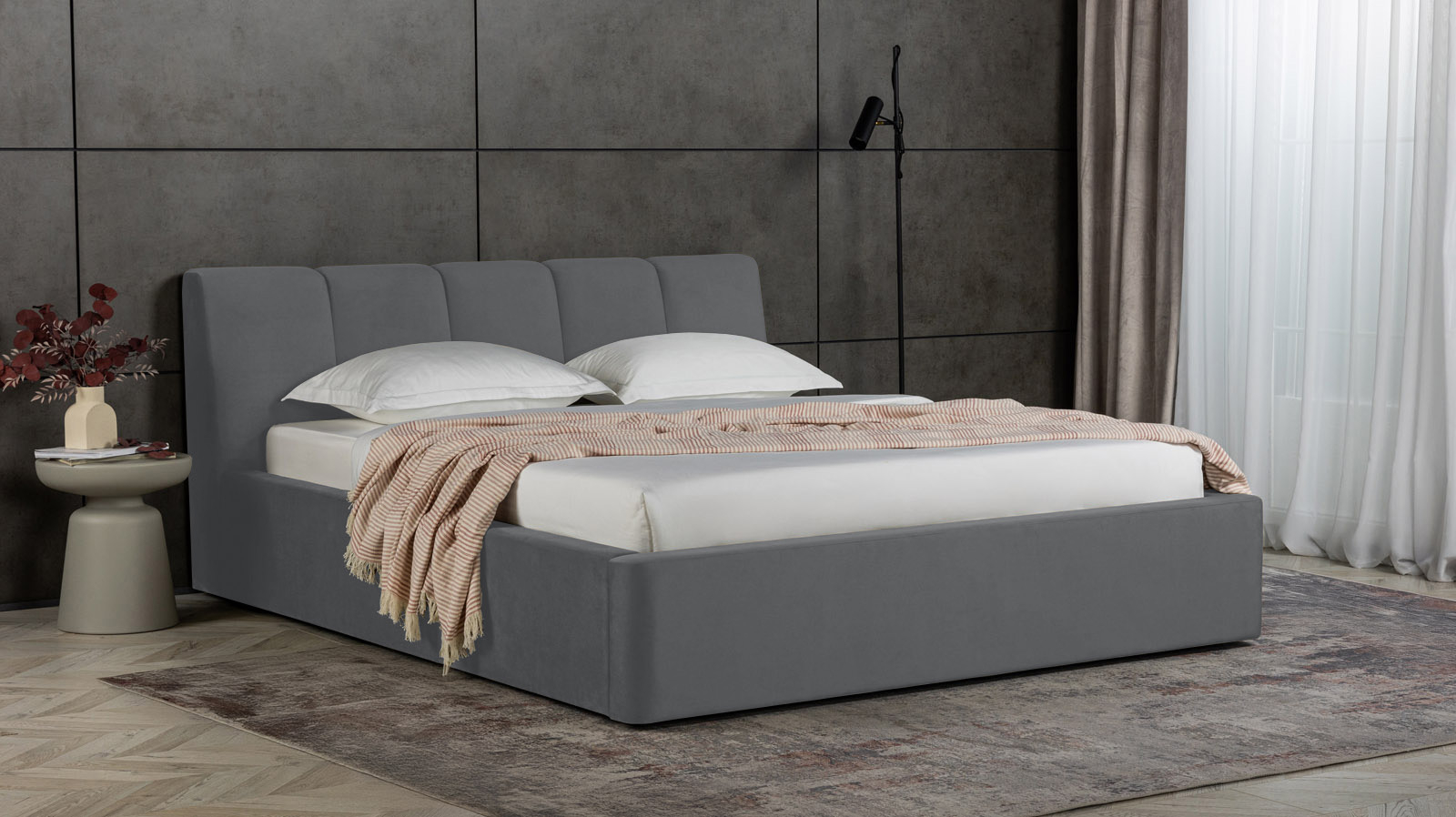 Кровать Niks Тк. Sky Velvet 16 140x200 - купить в Озерце
