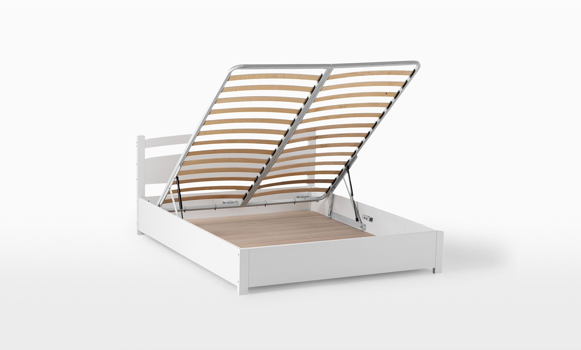 Кровать из массива Vesta Pro, цвет белый, 120x200 - купить в Озерце
