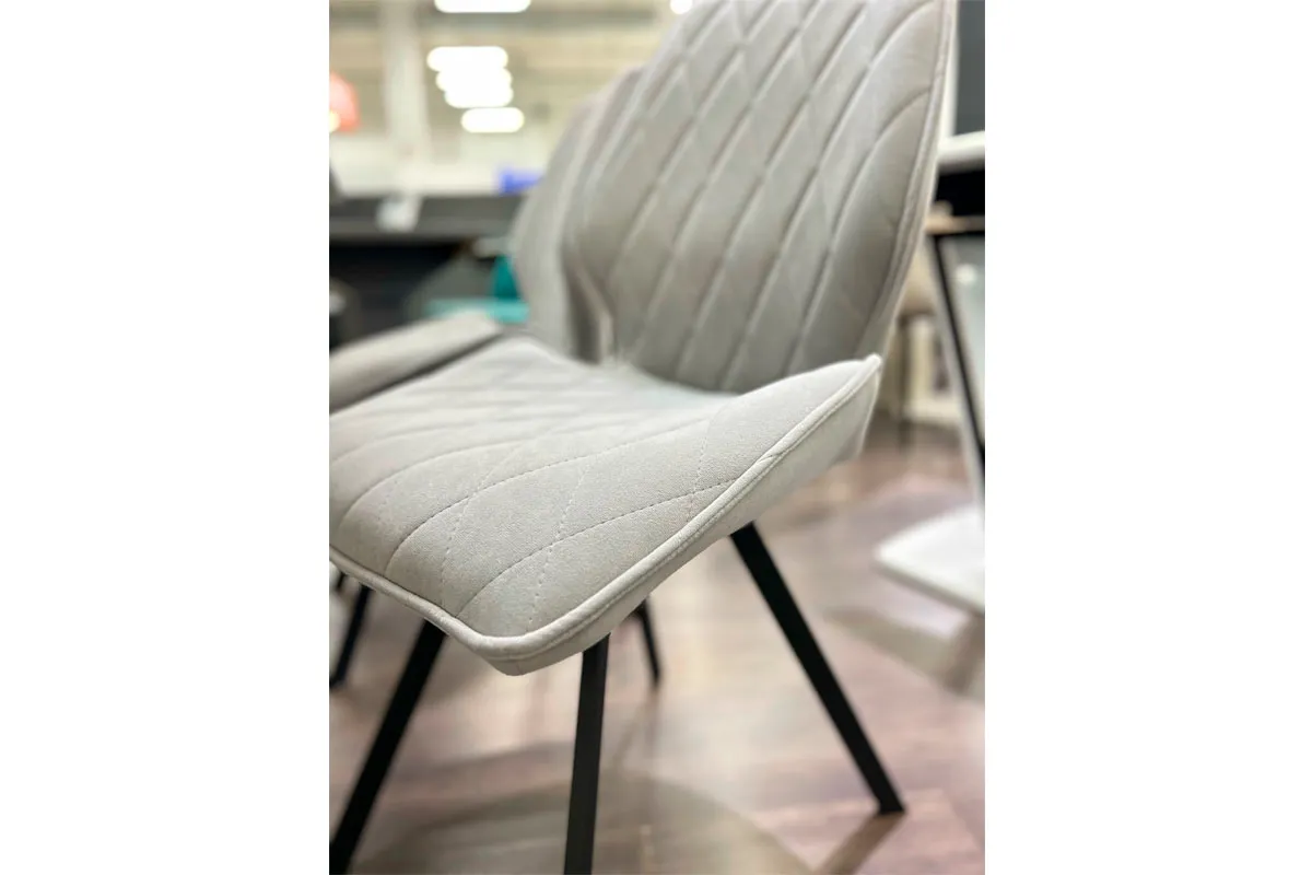 Стул Матэо (Черный муар/Микровелюр BRENDY Grey) - купить в Озерце