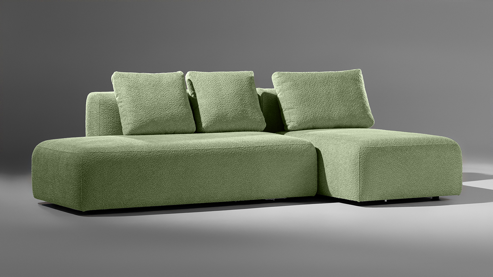 Диван модульный 2-секционный Molto 170+125 Тк. Soul 618 147x258 — купить в Озерце